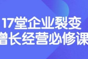 張琦《盈利增長17堂必修課》企業(yè)裂變增長的經(jīng)營智慧，帶你了解增長的本質(zhì)