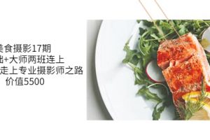 美食攝影17期 基礎(chǔ) 大師兩班連上，從0基礎(chǔ)走上專業(yè)攝影師之路-價(jià)值5500