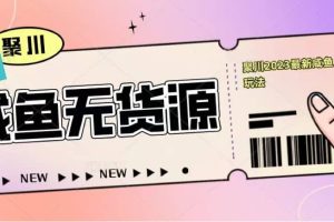 聚川2023閑魚無貨源最新經典玩法：基礎認知 爆款閑魚選品 快速找到貨源