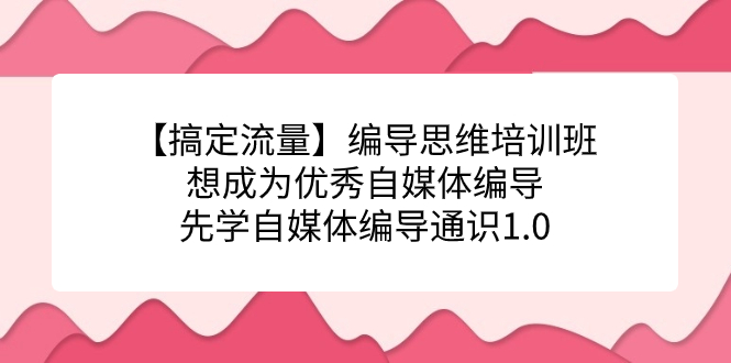 【搞定流量】編導思維培訓班,想成為優秀自媒體編導先學自媒體編導通識1.0插圖 【搞定流量】編導思維培訓班,想成為優秀自媒體編導先學自媒體編導通識1.0插圖