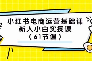小紅書電商運營基礎課，新人小白實操課（61節課）