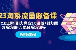 2023淘系流量必備課 直通車2.0進階 引力魔方2.0進階 引力魔方系統課 萬象臺
